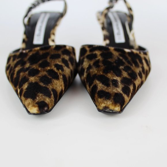 NEW Alexander Wang Leopard Slingback Heels | Bold Velvet Logo Pumps for Events - Picture 11 of 14